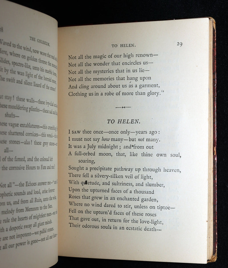 1887 Rare Book - Poems by Edgar Allan Poe, The Raven, Lenore, Ulalume