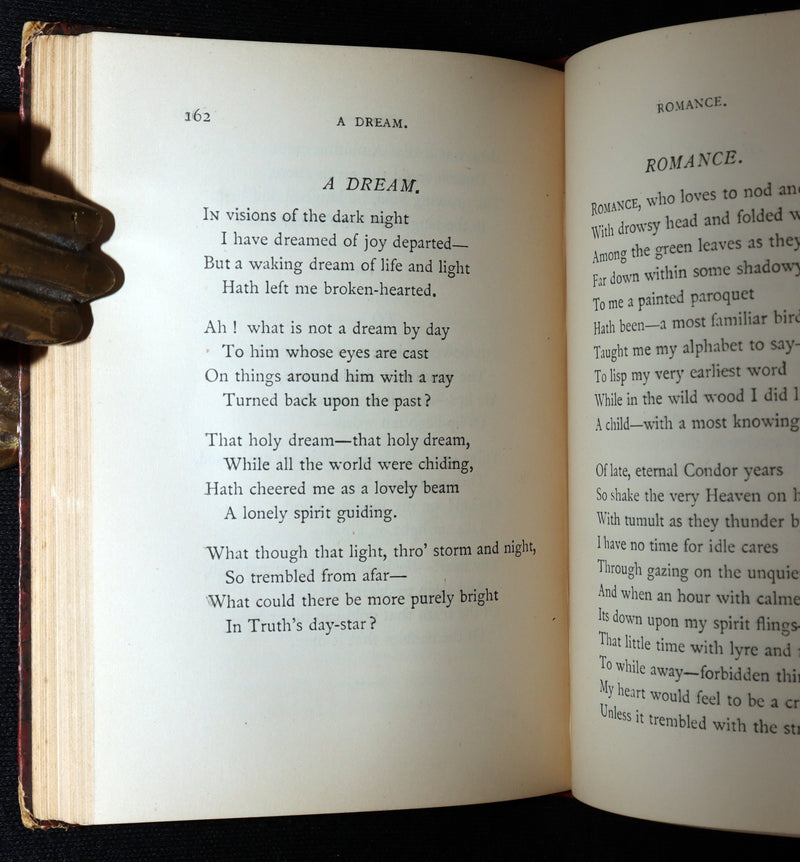 1887 Rare Book - Poems by Edgar Allan Poe, The Raven, Lenore, Ulalume
