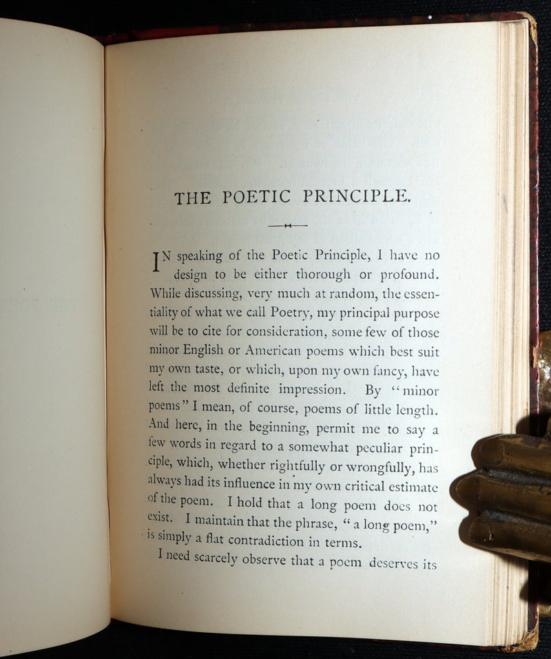 1887 Rare Book - Poems by Edgar Allan Poe, The Raven, Lenore, Ulalume