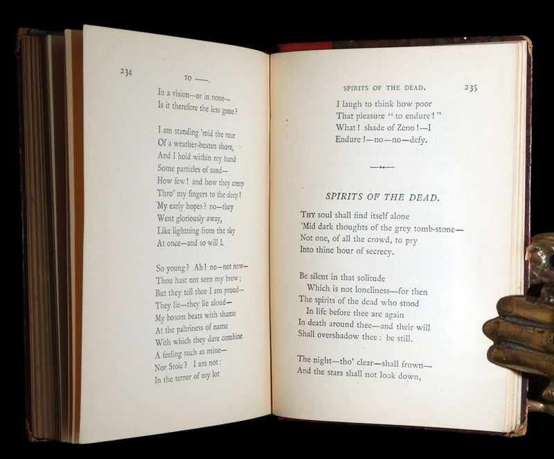 1887 Rare Book - Poems by Edgar Allan Poe, The Raven, Lenore, Ulalume