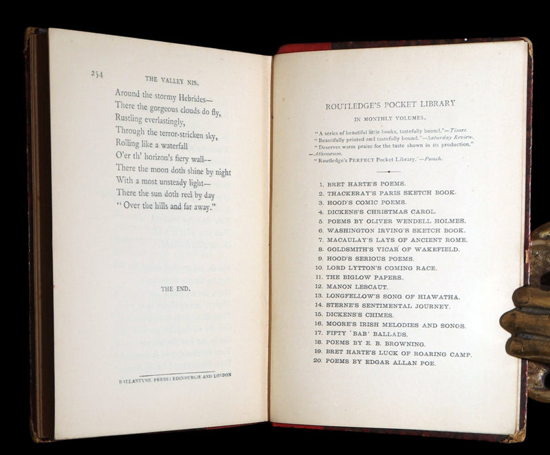 1887 Rare Book - Poems by Edgar Allan Poe, The Raven, Lenore, Ulalume