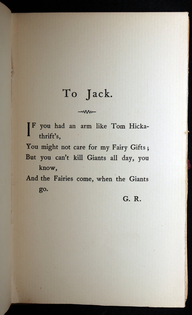 1895 Scarce 1stED - The Fairy Gifts and Tom Hickathrift by H. Granville Fell