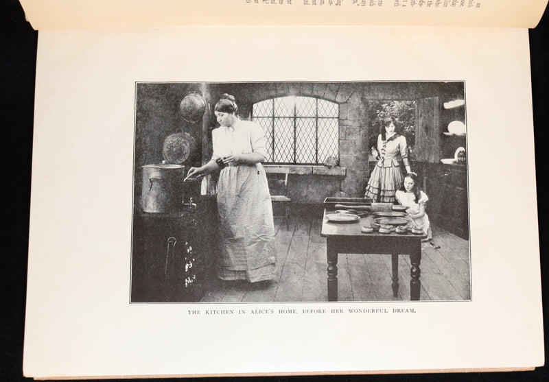 1914 Scarce in Dust Jacket - Alice in Wonderland & Looking-Glass, Photoplay
