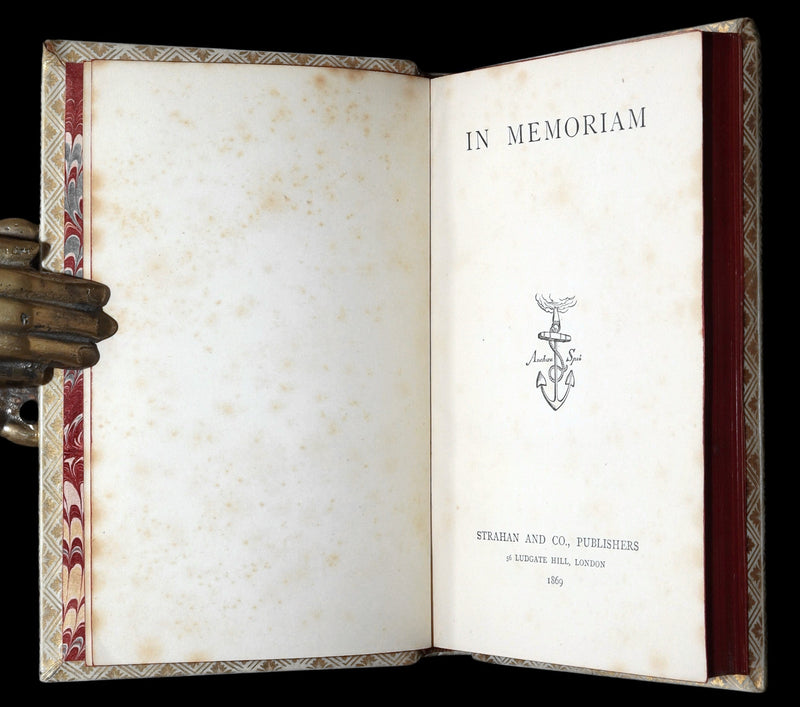 1869 Rare Elegant Vellum Edition - In Memoriam by Alfred, Lord Tennyson