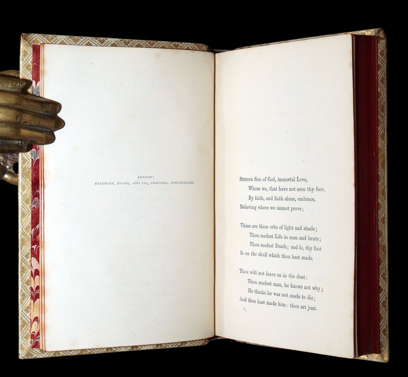 1869 Rare Elegant Vellum Edition - In Memoriam by Alfred, Lord Tennyson