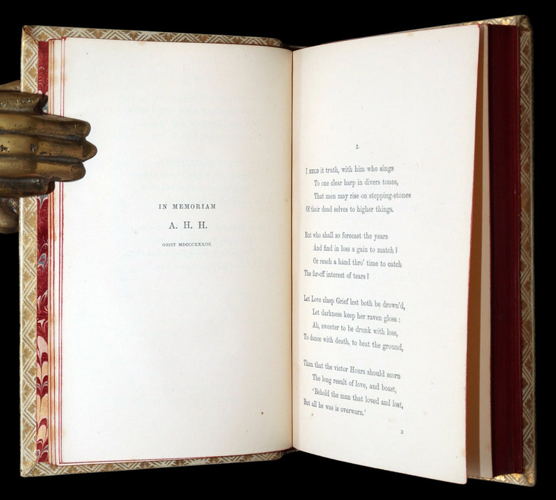 1869 Rare Elegant Vellum Edition - In Memoriam by Alfred, Lord Tennyson