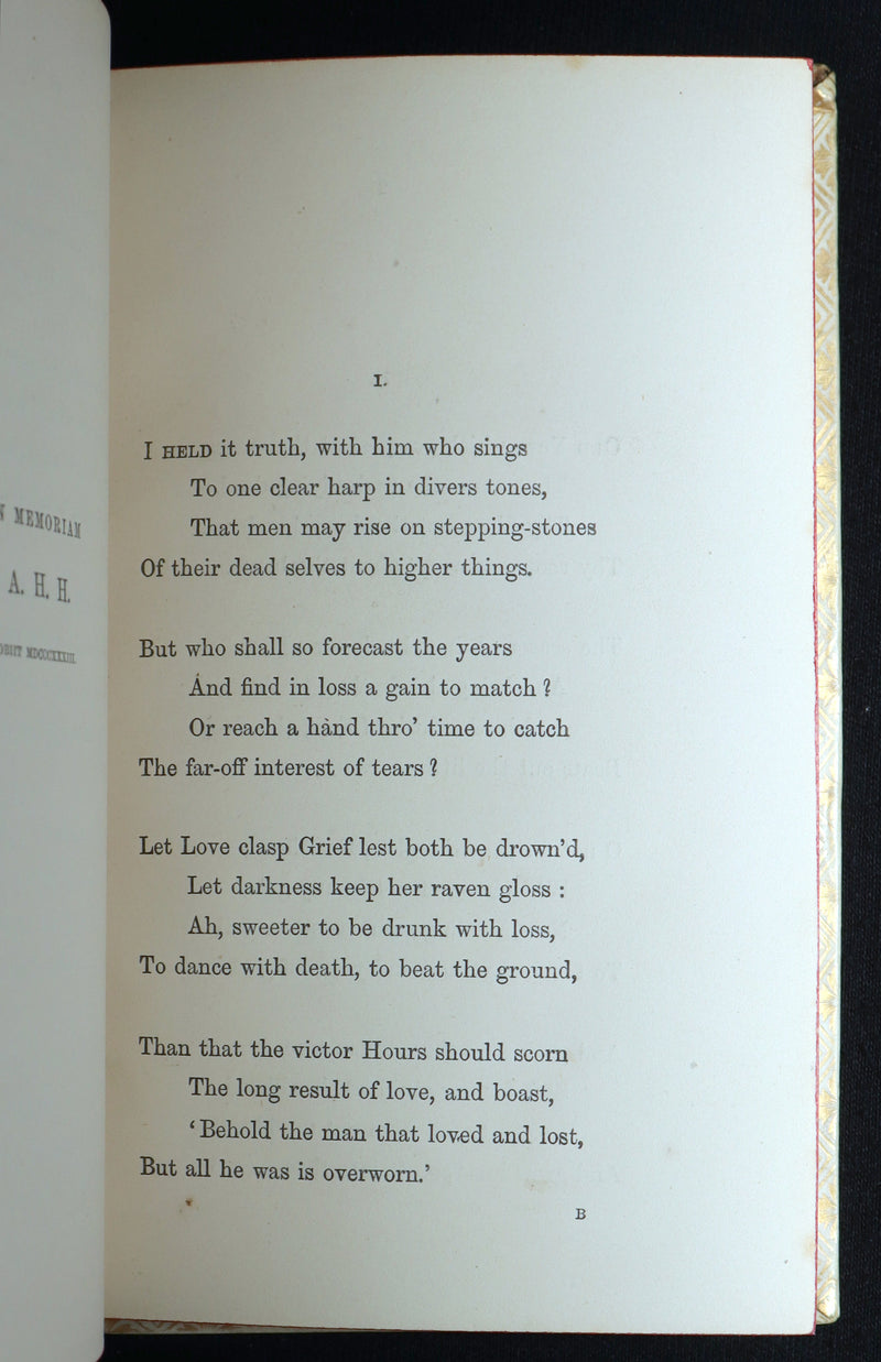 1869 Rare Elegant Vellum Edition - In Memoriam by Alfred, Lord Tennyson