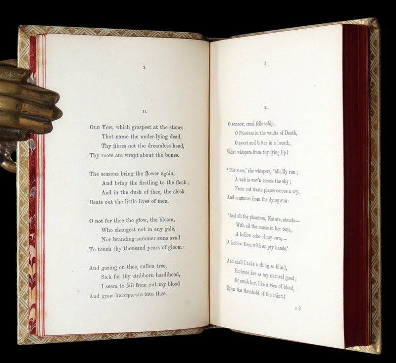 1869 Rare Elegant Vellum Edition - In Memoriam by Alfred, Lord Tennyson