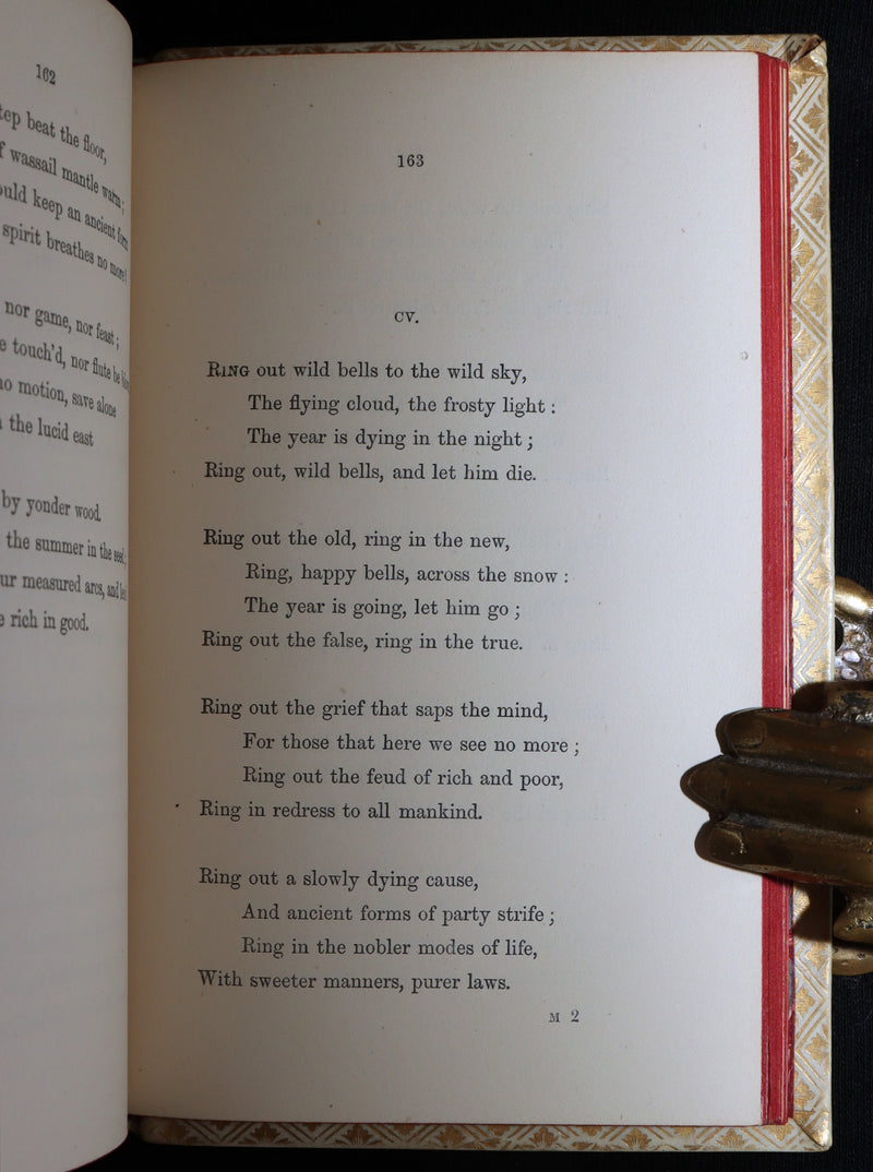 1869 Rare Elegant Vellum Edition - In Memoriam by Alfred, Lord Tennyson