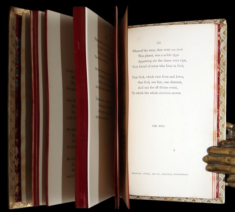 1869 Rare Elegant Vellum Edition - In Memoriam by Alfred, Lord Tennyson