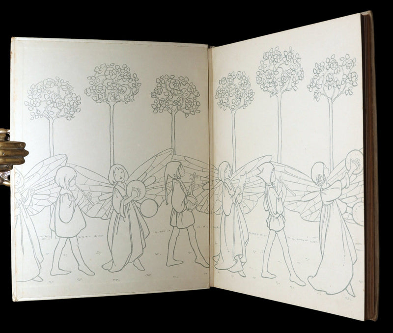 1908 Rare First Edition - In the Fairy Ring Illustrated by Florence Harrison