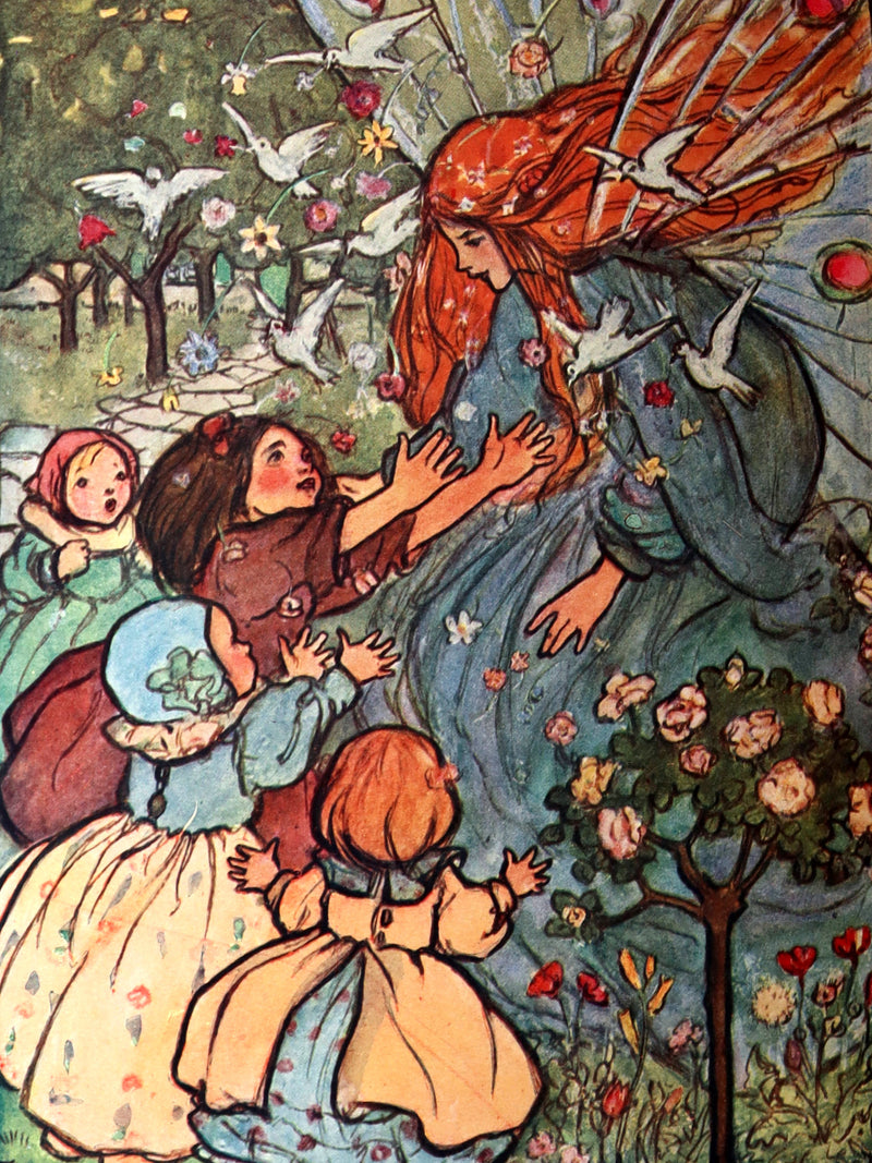 1908 Rare First Edition - In the Fairy Ring Illustrated by Florence Harrison