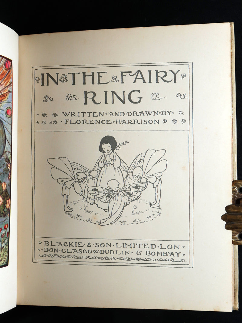 1908 Rare First Edition - In the Fairy Ring Illustrated by Florence Harrison
