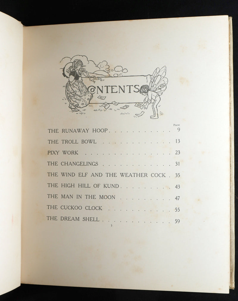 1908 Rare First Edition - In the Fairy Ring Illustrated by Florence Harrison