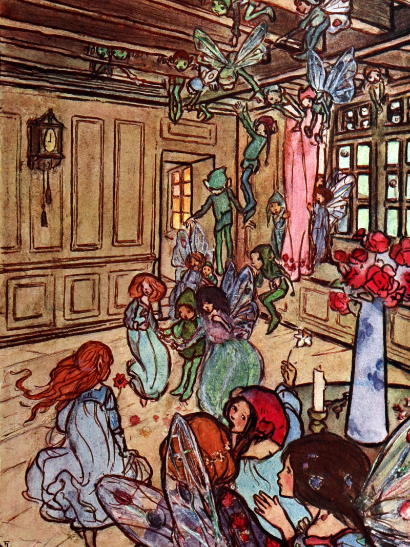 1908 Rare First Edition - In the Fairy Ring Illustrated by Florence Harrison
