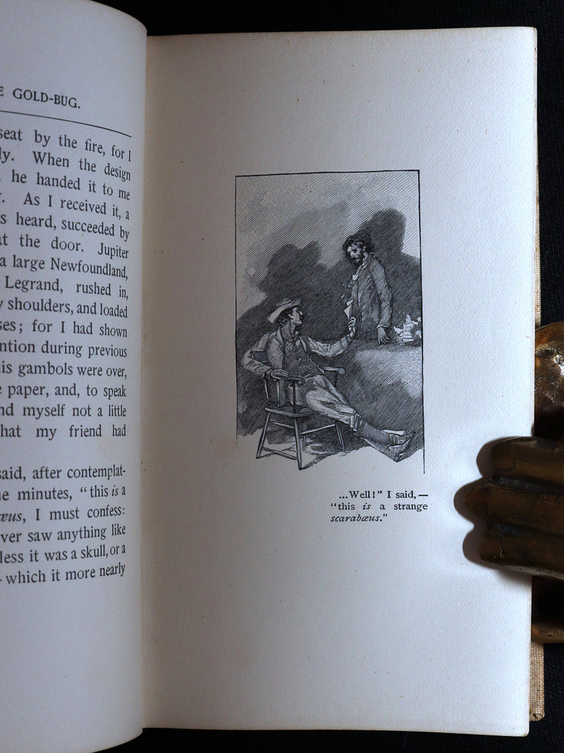 1893 Rare Book - The Gold Bug by Edgar Allan Poe, Illustrated by Mittis