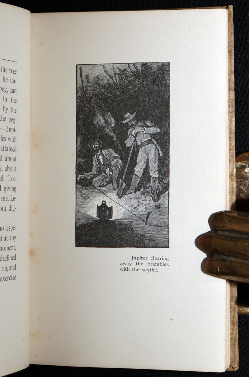 1893 Rare Book - The Gold Bug by Edgar Allan Poe, Illustrated by Mittis
