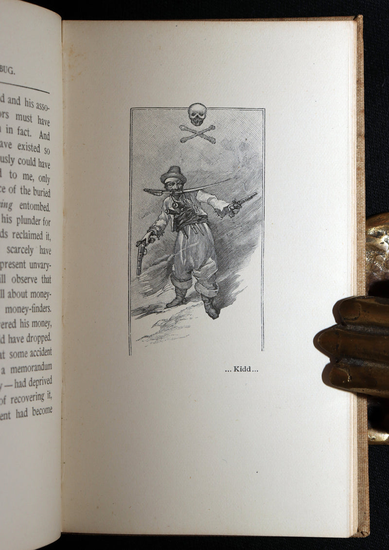 1893 Rare Book - The Gold Bug by Edgar Allan Poe, Illustrated by Mittis