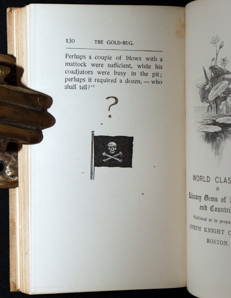 1893 Rare Book - The Gold Bug by Edgar Allan Poe, Illustrated by Mittis