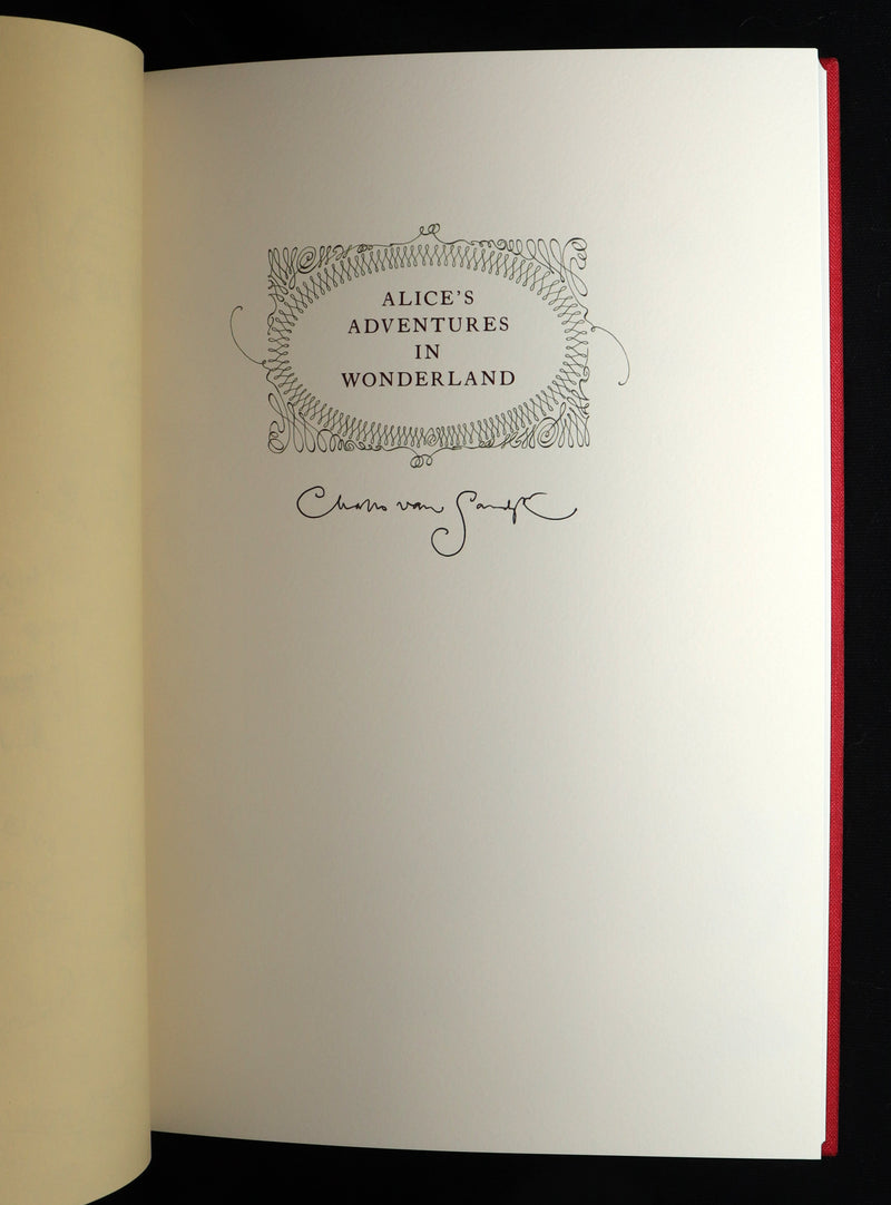2019 Signed First Edition - Alice in Wonderland, Charles van Sandwyk Illustrator