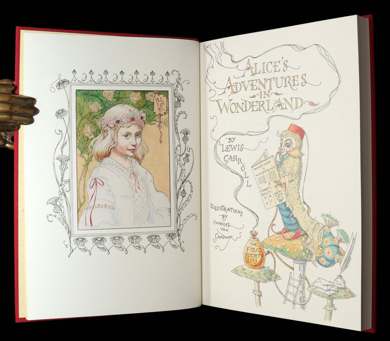 2019 Signed First Edition - Alice in Wonderland, Charles van Sandwyk Illustrator
