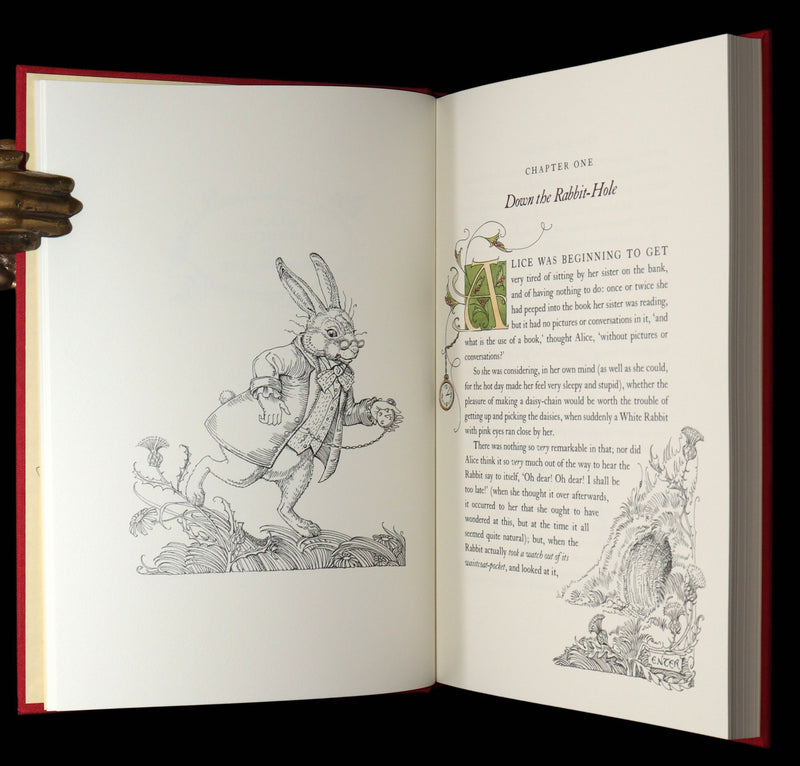 2019 Signed First Edition - Alice in Wonderland, Charles van Sandwyk Illustrator