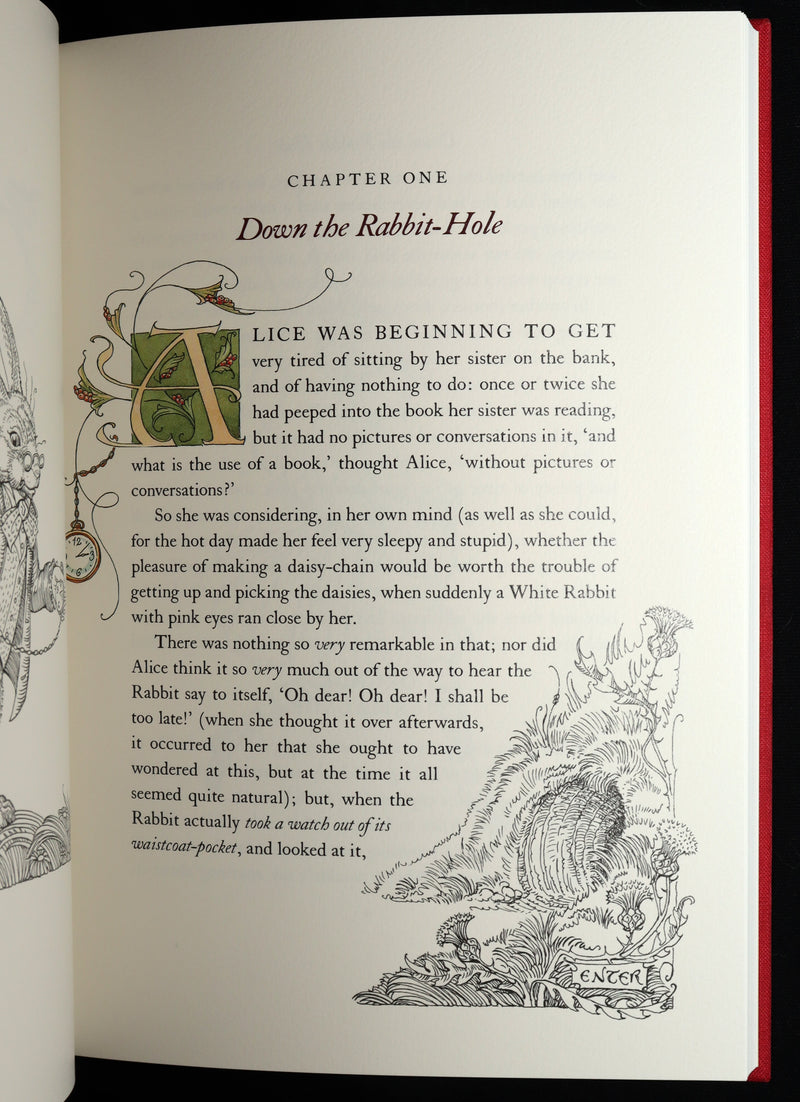 2019 Signed First Edition - Alice in Wonderland, Charles van Sandwyk Illustrator