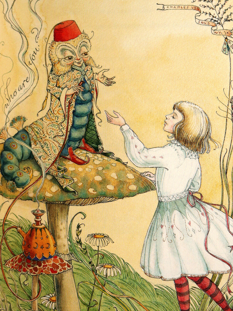 2019 Signed First Edition - Alice in Wonderland, Charles van Sandwyk Illustrator