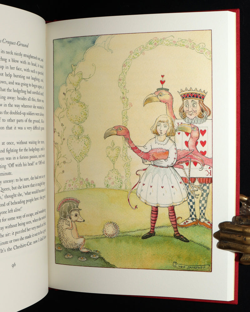 2019 Signed First Edition - Alice in Wonderland, Charles van Sandwyk Illustrator