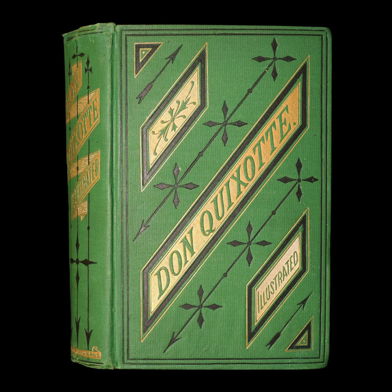 1871 Rare Book - History of Don Quixote de la Mancha Illustrated by Gustave Dore