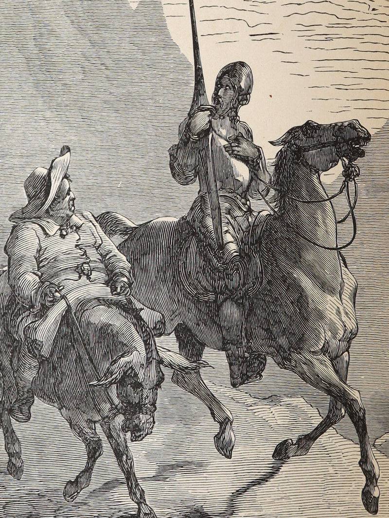 1871 Rare Book - History of Don Quixote de la Mancha Illustrated by Gustave Dore