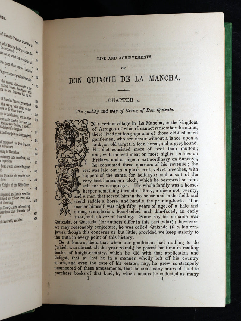1871 Rare Book - History of Don Quixote de la Mancha Illustrated by Gustave Dore