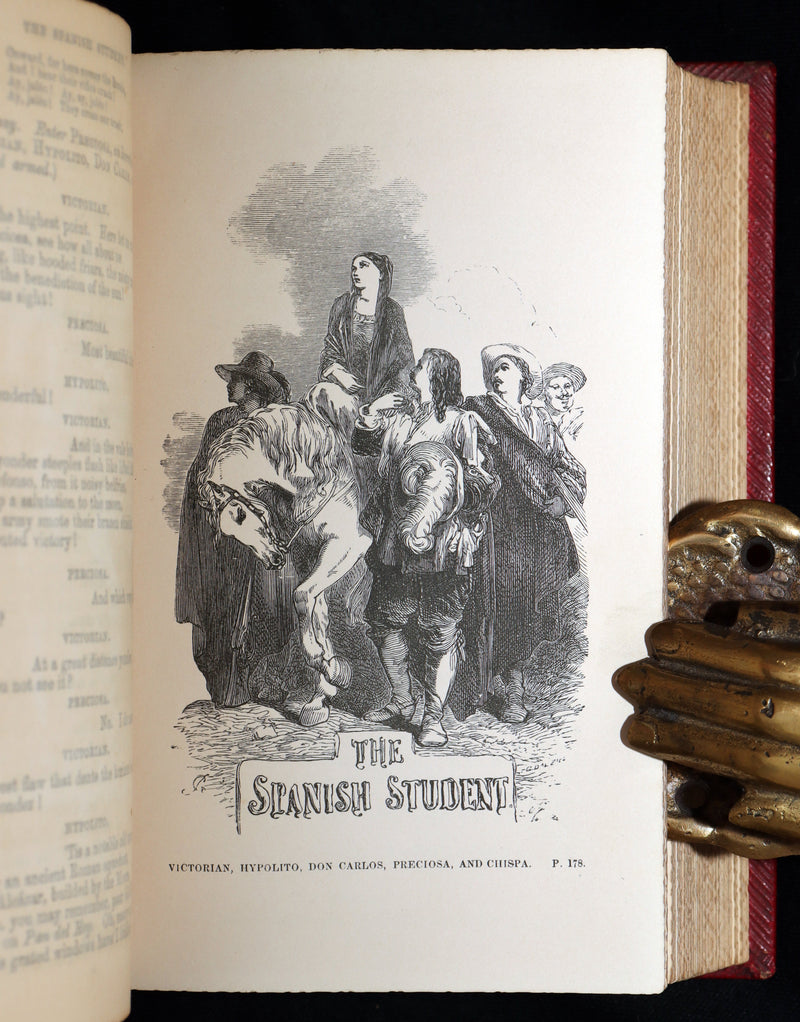 1861 Rare Book - The Poetical Works of Henry Wadsworth Longfellow, Illustrated