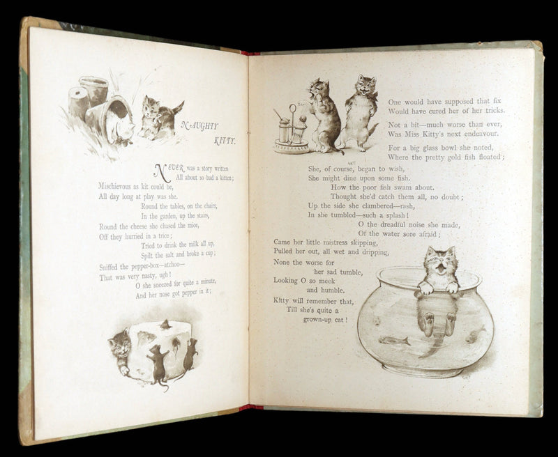 1890 Rare Victorian children’s gift book - Shining Hours, Illustrated