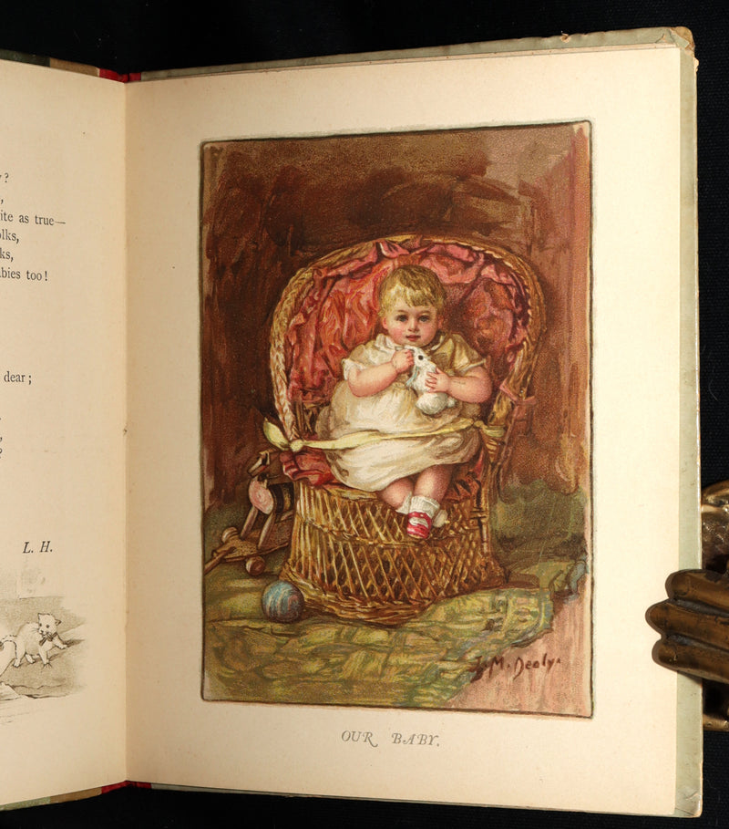 1890 Rare Victorian children’s gift book - Shining Hours, Illustrated