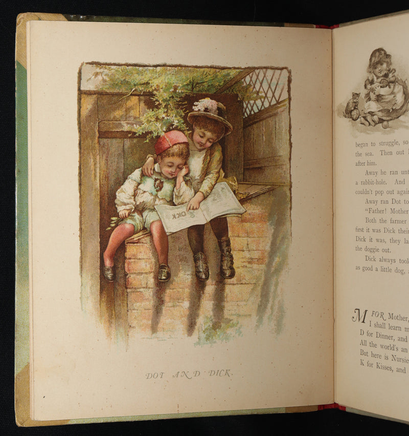 1890 Rare Victorian children’s gift book - Shining Hours, Illustrated