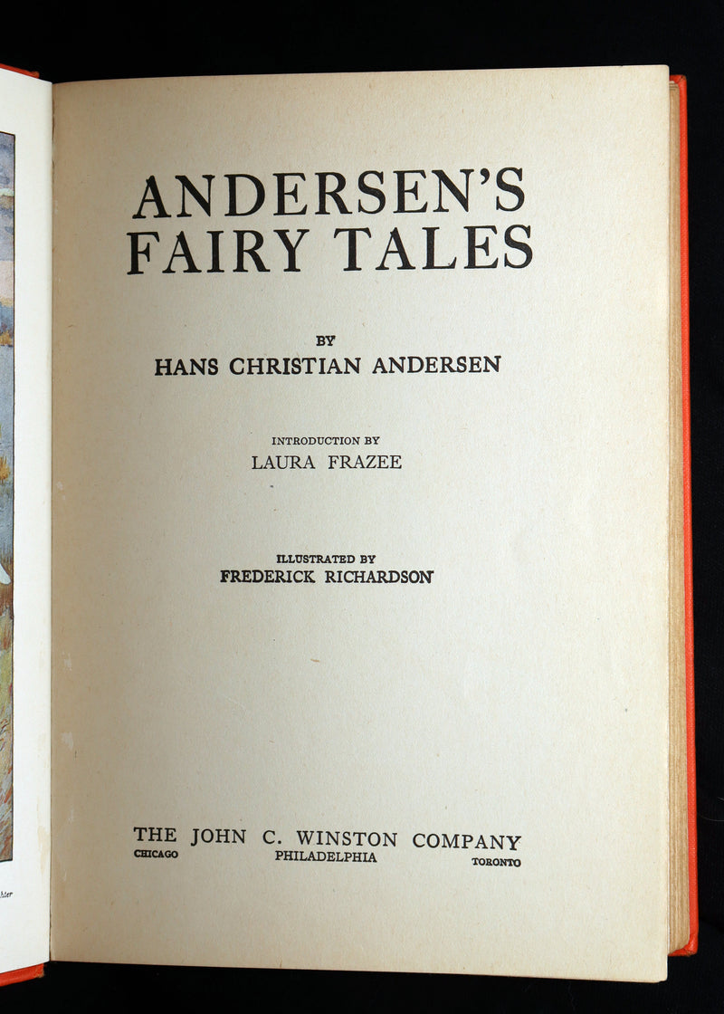 1926 First Edition illustrated by Frederick Richardson - Andersen’s Fairy Tales