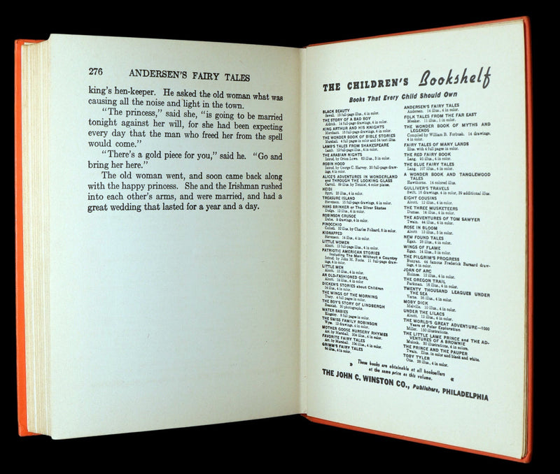 1926 First Edition illustrated by Frederick Richardson - Andersen’s Fairy Tales
