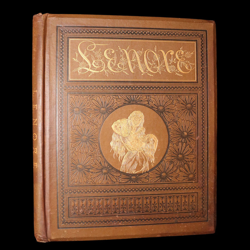 1888 Rare Book - Lenore by Edgar Allan Poe, Illustrated by Hy. Sandham