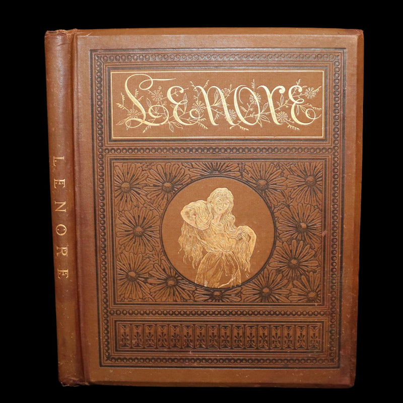 1888 Rare Book - Lenore by Edgar Allan Poe, Illustrated by Hy. Sandham