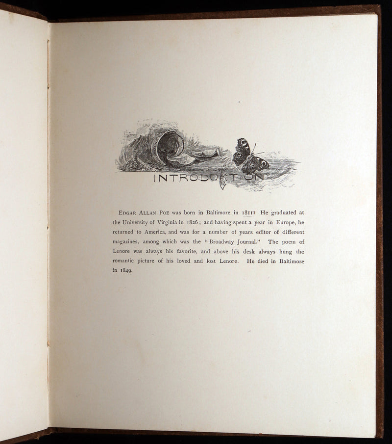 1888 Rare Book - Lenore by Edgar Allan Poe, Illustrated by Hy. Sandham