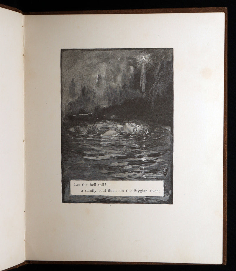 1888 Rare Book - Lenore by Edgar Allan Poe, Illustrated by Hy. Sandham