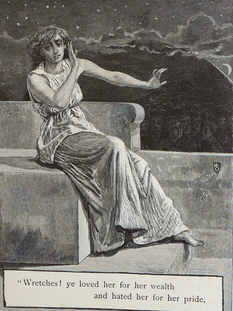 1888 Rare Book - Lenore by Edgar Allan Poe, Illustrated by Hy. Sandham