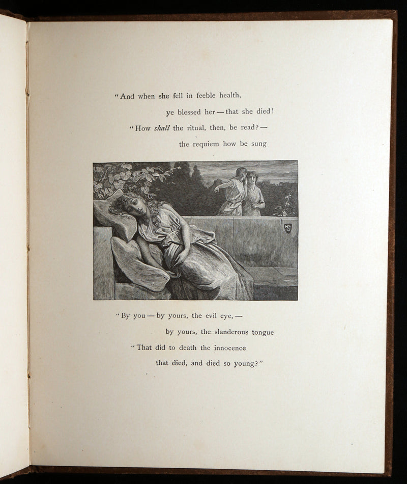 1888 Rare Book - Lenore by Edgar Allan Poe, Illustrated by Hy. Sandham