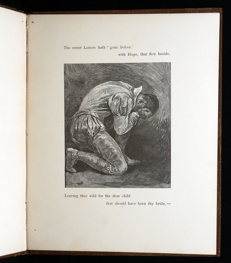 1888 Rare Book - Lenore by Edgar Allan Poe, Illustrated by Hy. Sandham