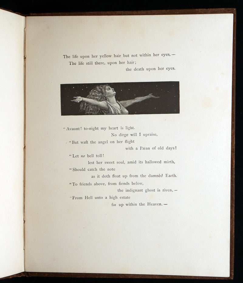 1888 Rare Book - Lenore by Edgar Allan Poe, Illustrated by Hy. Sandham