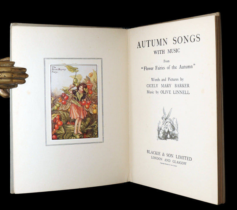 1927 First Edition - Autumn Songs with Music from Flower Fairies of the Autumn