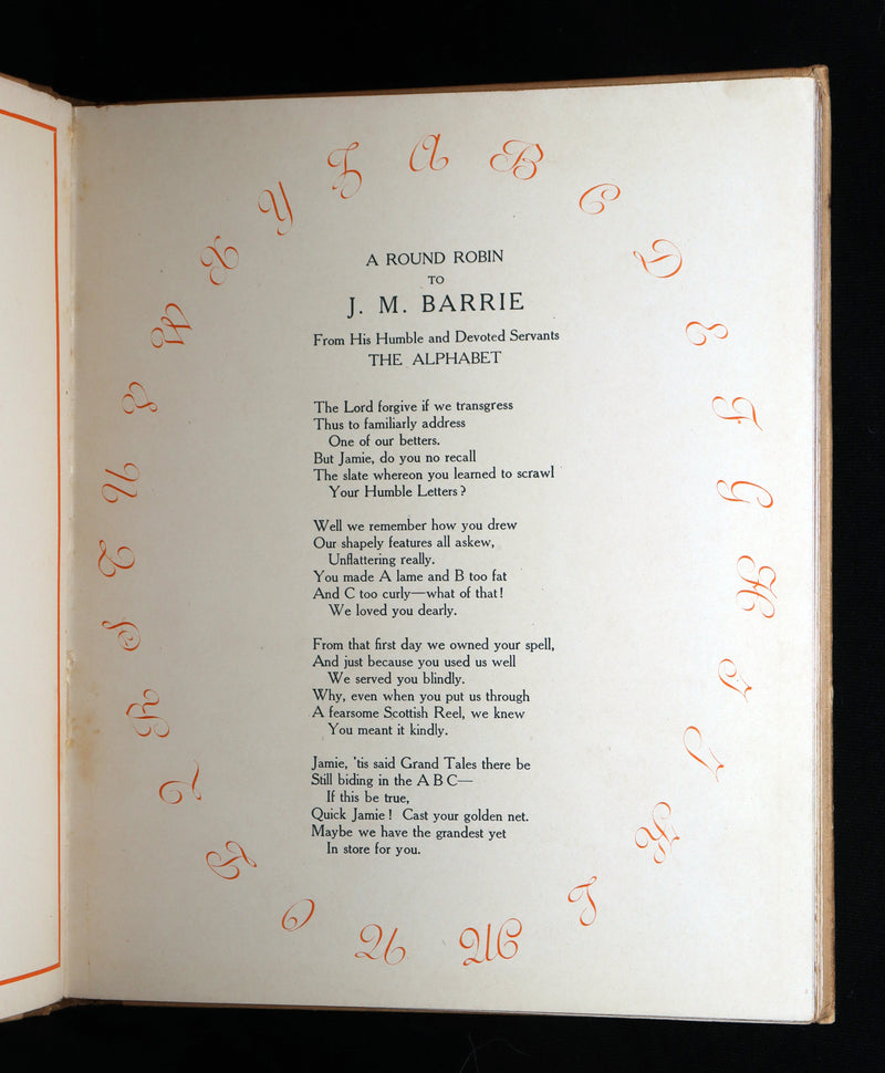 1907 Rare First Edition - The Peter Pan Alphabet Illustrated by Oliver Herford