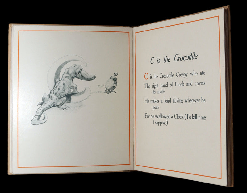 1907 Rare First Edition - The Peter Pan Alphabet Illustrated by Oliver Herford