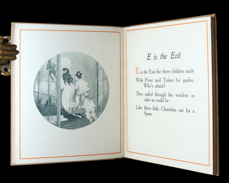 1907 Rare First Edition - The Peter Pan Alphabet Illustrated by Oliver Herford